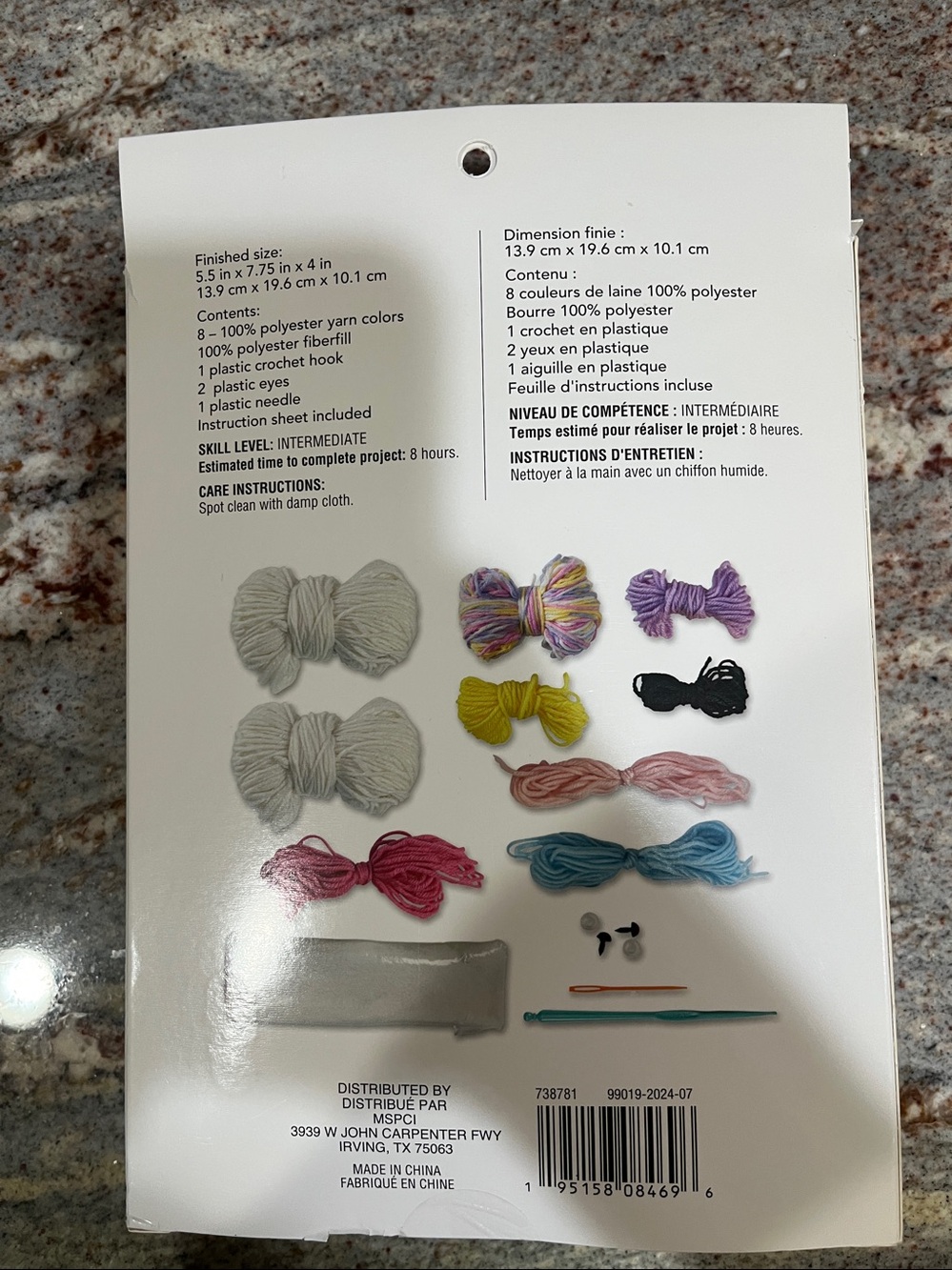 Loops & Threads UNICORN Crochet Kit, New - Picture 2 of 3